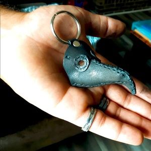 Leather keychain